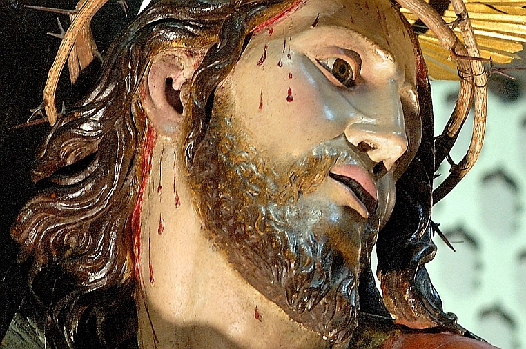 09 g-DSC_0027p.jpg - Ignoto di scuola napoletana - CRISTO CADE SOTTO LA CROCE